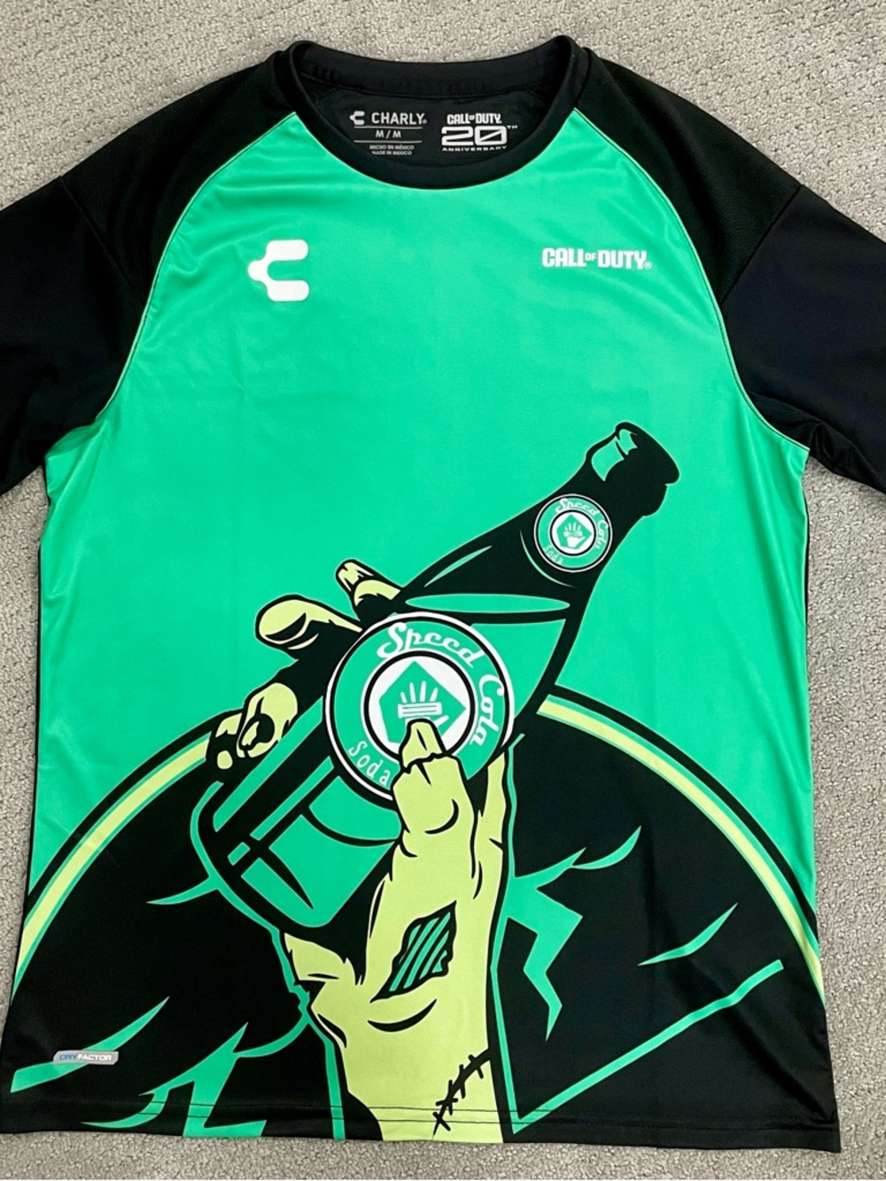 Charly Call of Duty Green & Black Men's Jersey